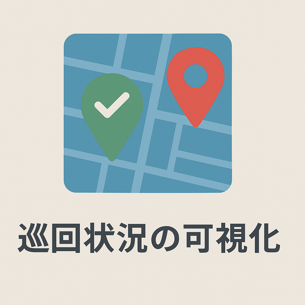 巡回状況の可視化イメージ